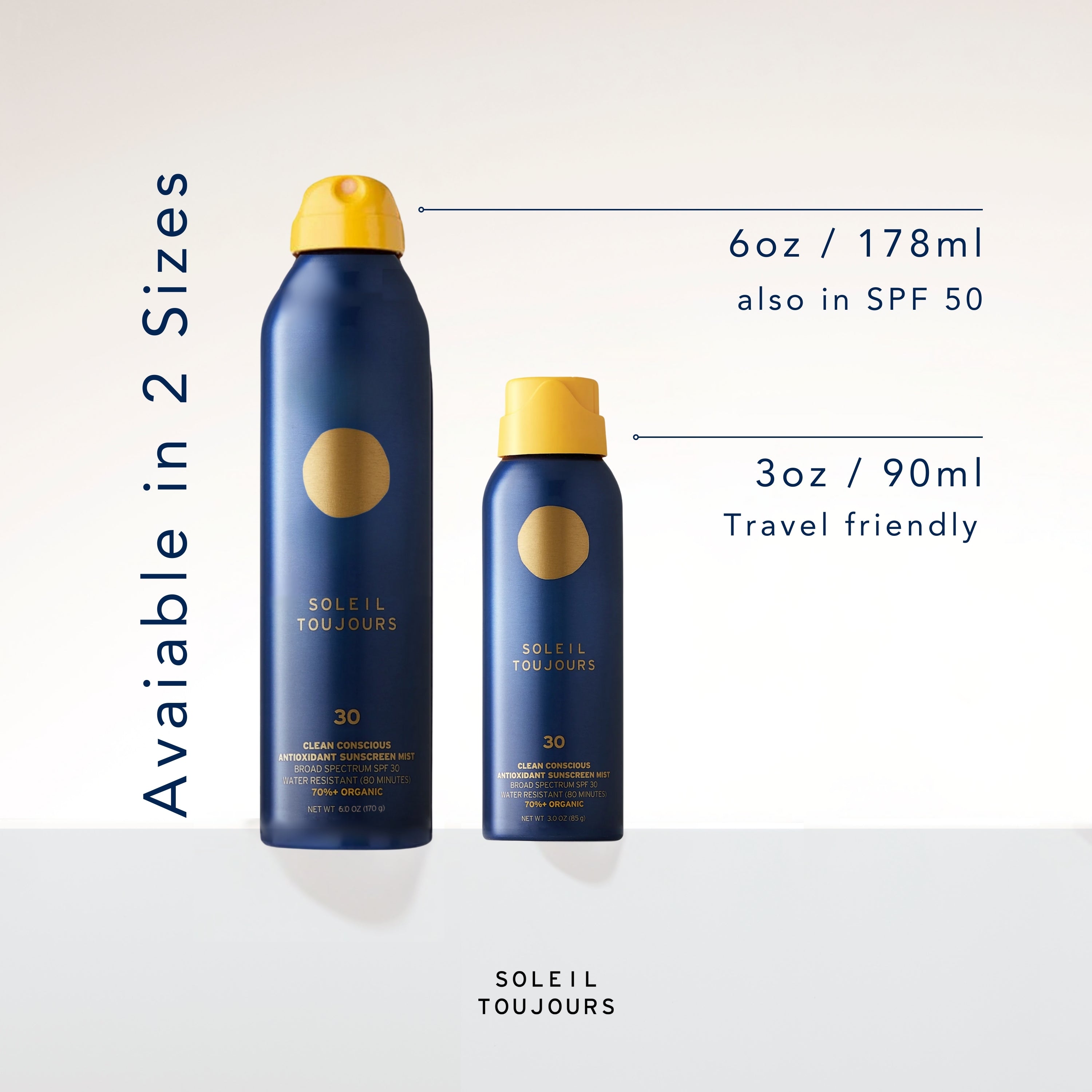 Clean Conscious Body Sunscreen Mist with SPF 30 6oz Soleil Toujours