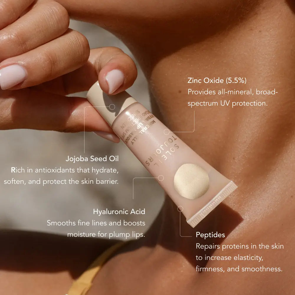 Peptide Hydra Lip Masque Tinted Gloss Balm with Mineral SPF 15 Soleil Toujours